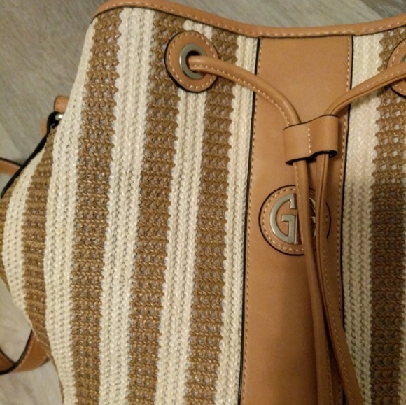 Giani Bernini Striped Bucket Handbag - Picture 2 of 4